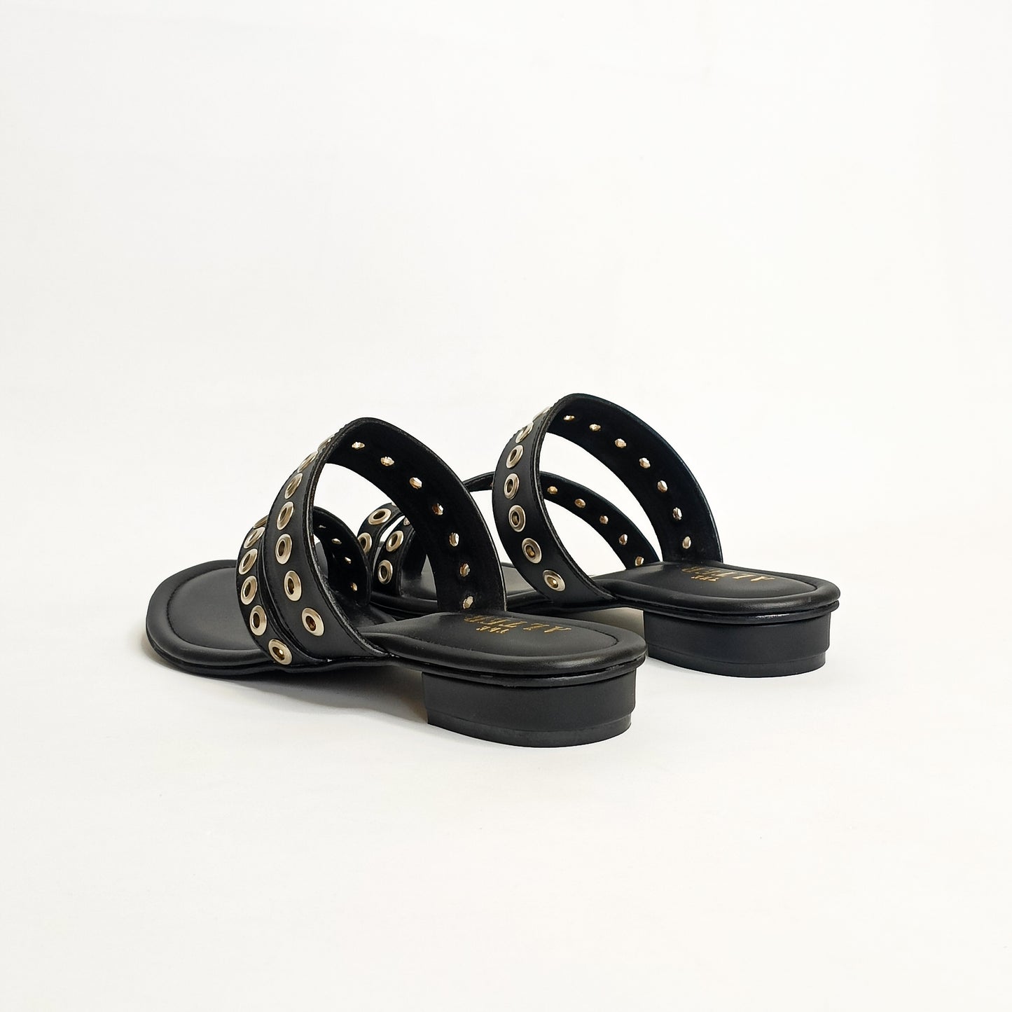 Riveted Strappy Flats