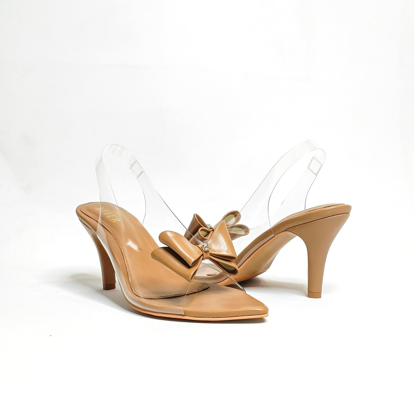 Princess Clear Bow Stilettos