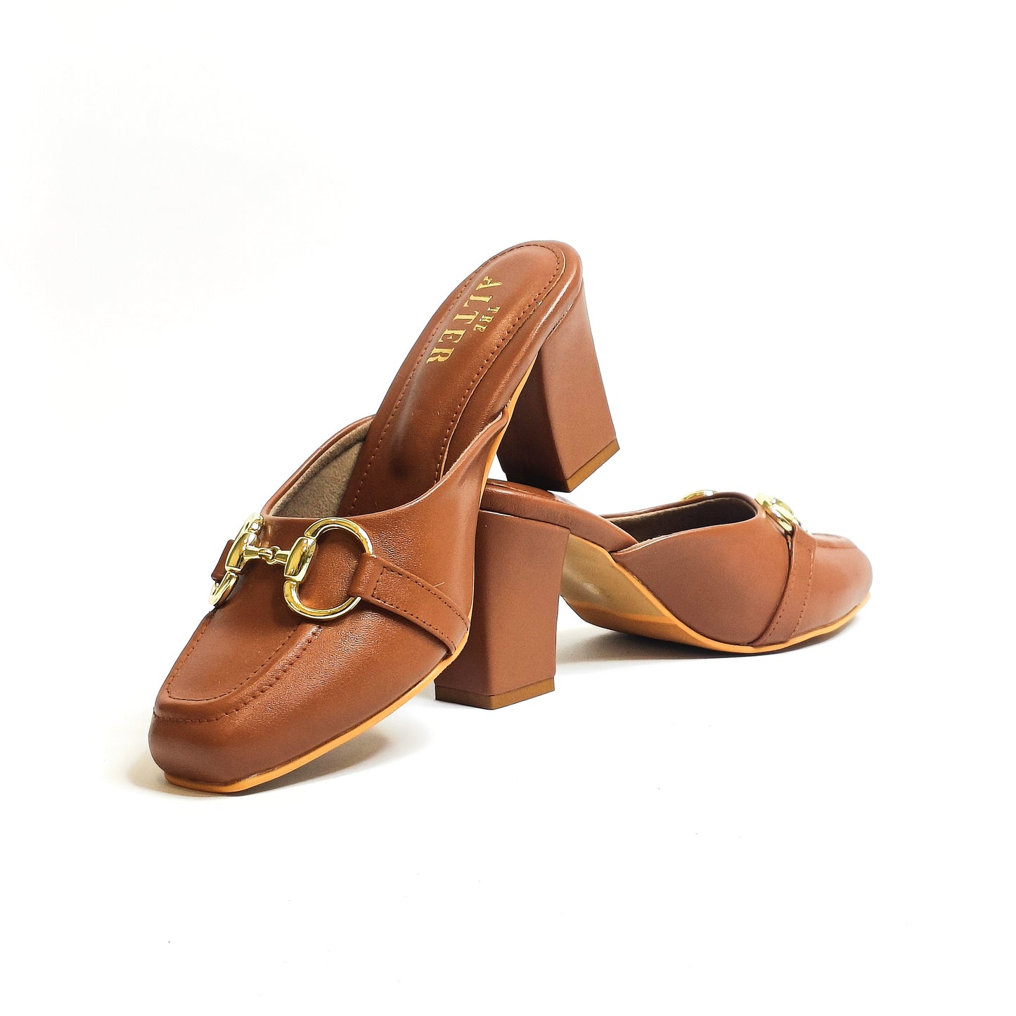 Alexandra Tan Block Heels