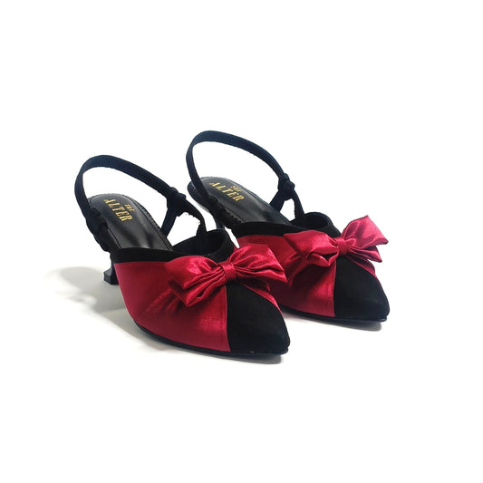 Betsy Satin Bow Pumps