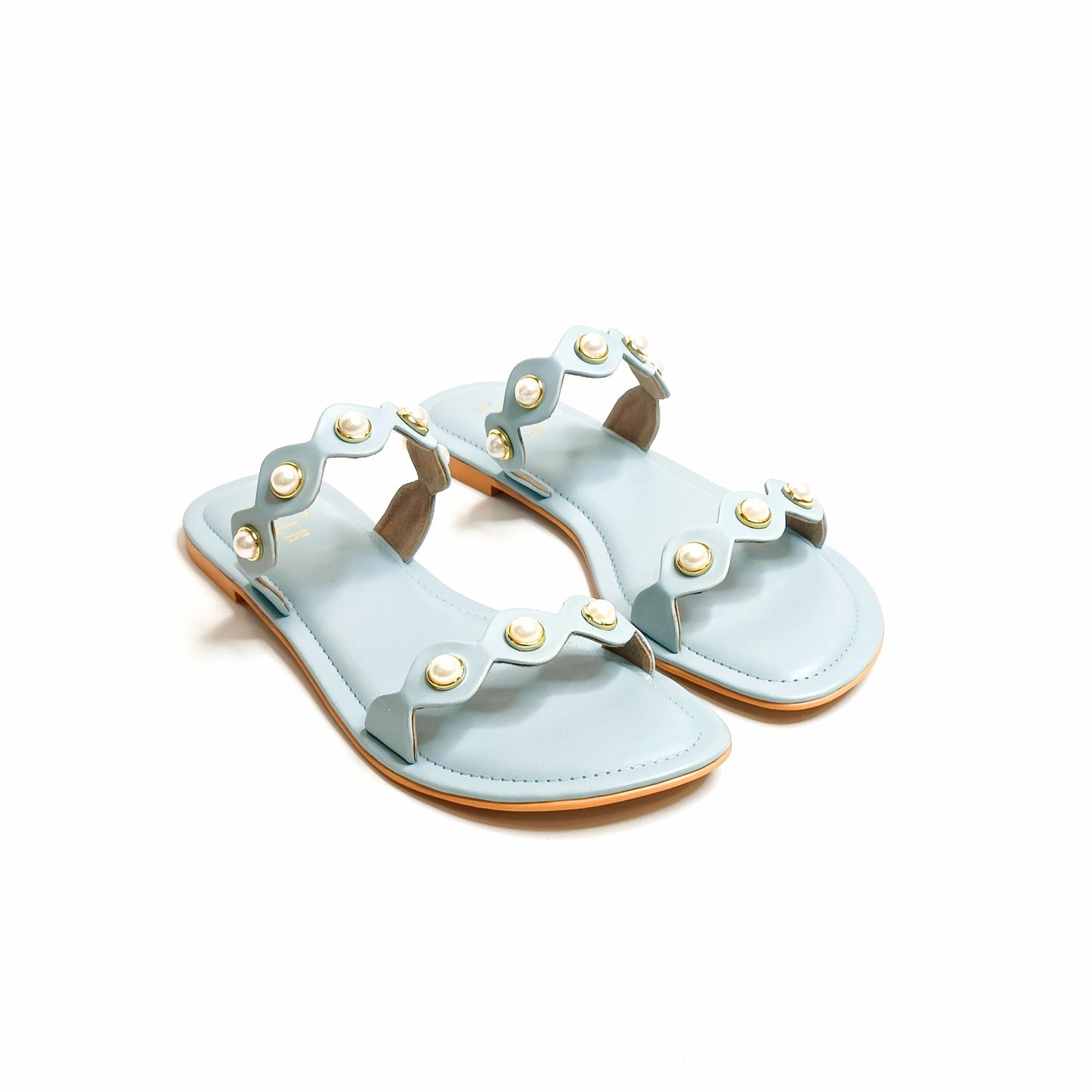 Pearl Wave Strappy Flats