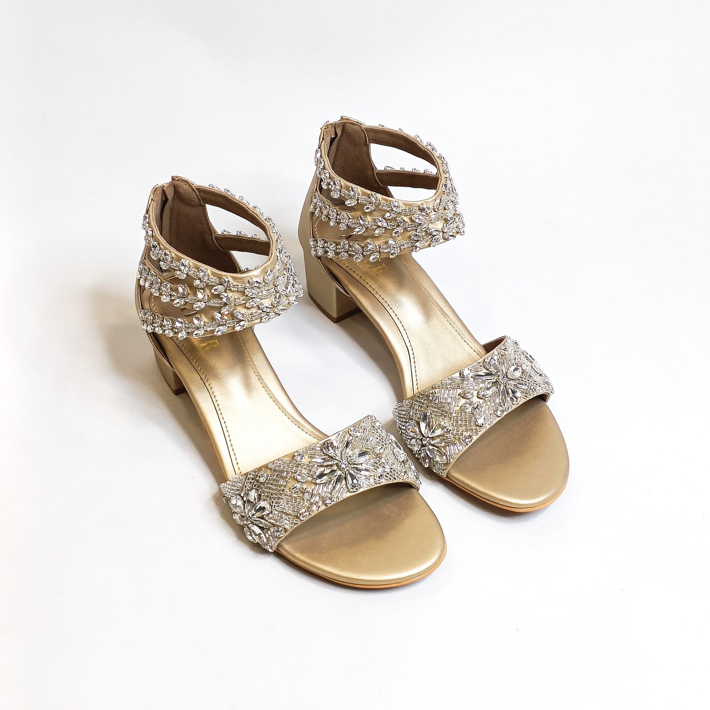 Bella Embellished Block Heels