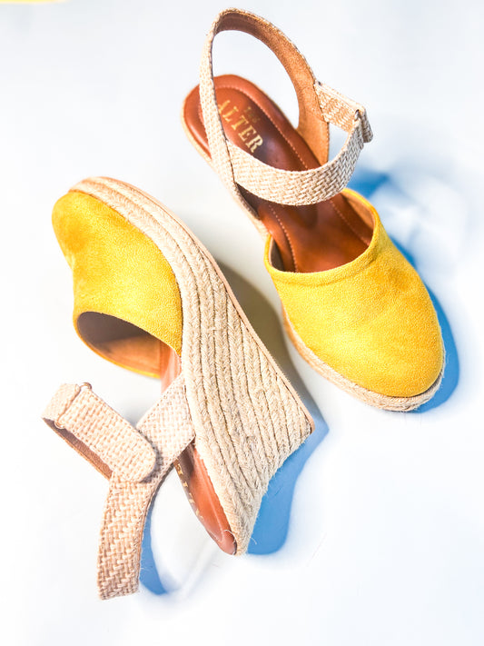 Slingback Jute Wedges