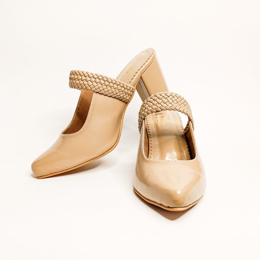 Woven Block Heels