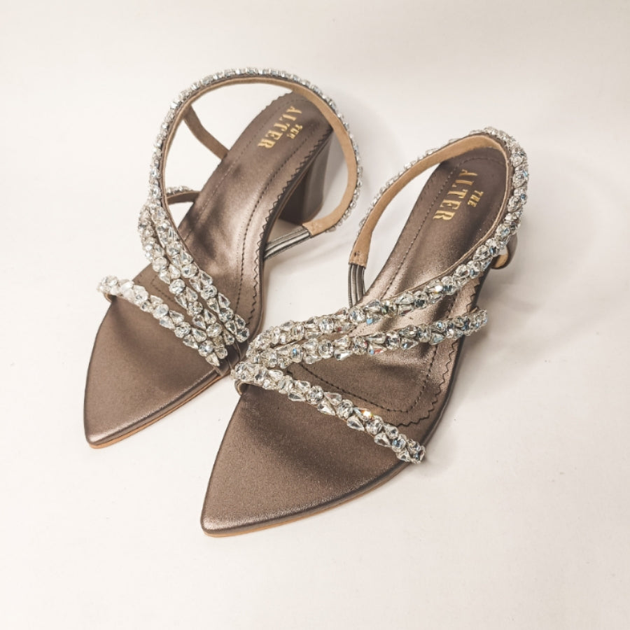 Kiara Embellished Block Heels